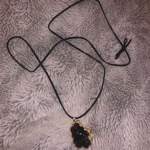 Black Geode necklace